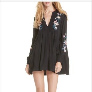 Free people black floral Mia dress